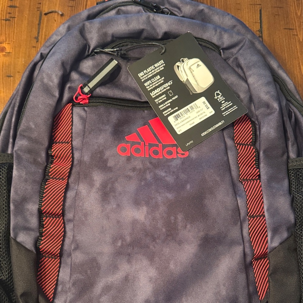 Adidas Backpack - Red and carbon